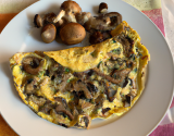 Omelette forestière aux champignions