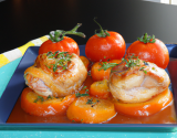 Tomates farcies au poulet