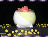 Mousse d'avocat et panna-cotta au roquefort