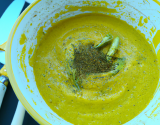 Crème de courgettes au safran