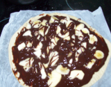 Pizza chocolat bananes