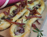 Fougasse fourme d'ambert et lardons