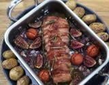 Filet mignon de porc lard et figues