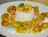 Crevettes aux mirabelles et au curry