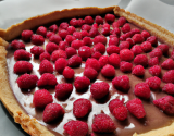 Tarte framboises-pralines