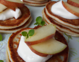 Blinis pomme-chèvre