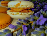 Macaron Provence : amandes, abricots, lavande