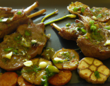 Epigrammes et côtelettes d'agneau sautées