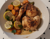 Poulet sauté au rhum