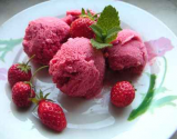 Glace à la fraise maison