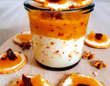 Crème aux spéculoos et confiture d'orange douce et spéculoos