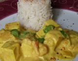 Curry de tofu au lait de coco