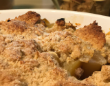 Crumble aux pommes onctueux