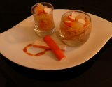 Verrine sucrée salée surimi/ananas