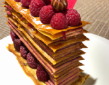 Mille feuilles chocolat framboise