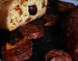 Cake aux knackis  et chorizo