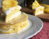 Gâteau de crêpes ananas et coco