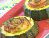 Tian de courgettes farcies aux pignons