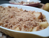 Crumble aux pommes et aux poires tout simplement