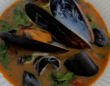 Soupe de moules en feuilleté