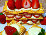 Mille feuille aux fraises