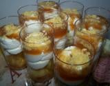 Verrine pommes caramel et chantilly