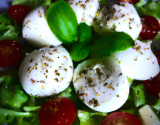 Salade de mozzarella fondante