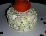 Timbale de poisson mimosa