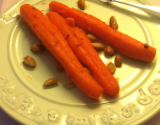 Duo de carottes aux beurre de cacahuètes