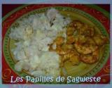 Crevettes curry cardamome et son gratin de chou-fleur