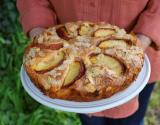 Gâteau aux pêches et ricotta