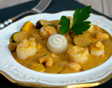 Noix de Saint-Jacques au curry