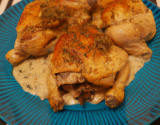 Poulet rôti au beurre