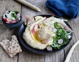 Houmous aux asperges des Sables des Landes IGP, radis et roquette