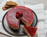 Cheesecake au chocolat blanc et aux framboises