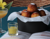 Beignet d'ananas au rhum