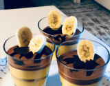 Verrines de mousse au chocolat à la banane