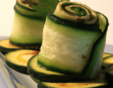 Roulé de chèvre et courgette