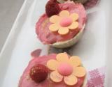 Cupcake framboise en coque de chocolat