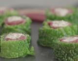 Maki de chou vert au Magret fumé et chèvre frais