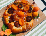 pizza briochée aux abricots