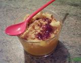 Crumble mangue et fraise