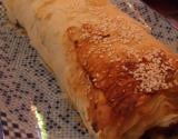 Strudel au potiron, châtaigne et poulet