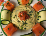 Mousse de courgette au saumon