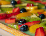 Tarte aux fruits exotiques