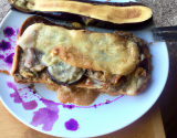 Croque monsieur aux aubergines