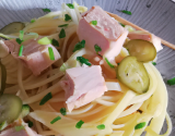 Linguine au thon et poireaux