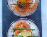 Verrine au saumon fumé et citron confit