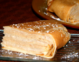 Gâteau de crèpes vanille/caramel