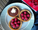 Tartelettes framboises & sa mousse au chocolat